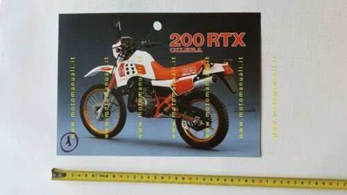 Gilera 200 RTX 1986 depliant originale ITALIANO brochure