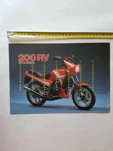 Gilera 200 RV 1986 depliant originale ITALIANO