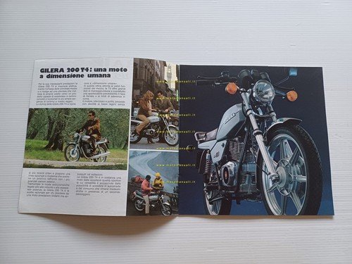 Gilera 200 T4 - 125 TG1 1980 depliant italiano originale