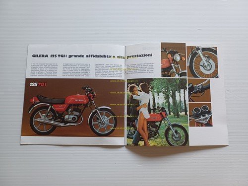 Gilera 200 T4 - 125 TG1 1980 depliant italiano originale