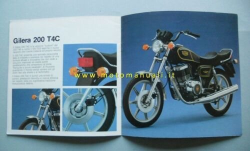 Gilera 200 T4 125 TG2 TG3 1983 depliant originale brochure
