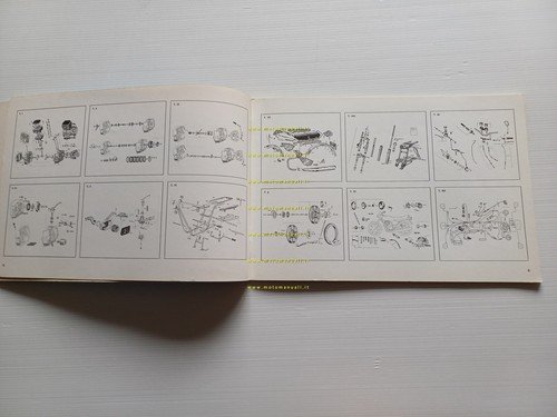 Gilera 200 T4 1979 catalogo ricambi originale spare parts catalogue