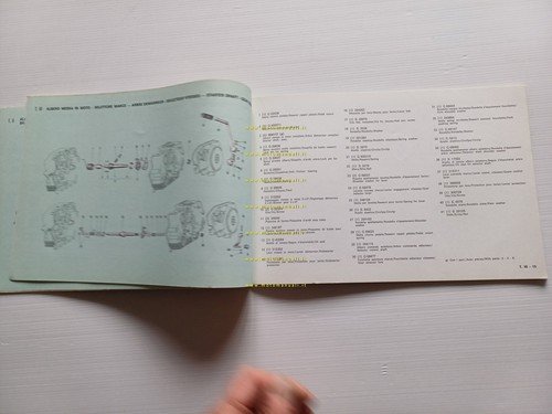 Gilera 200 T4 1979 catalogo ricambi originale spare parts catalogue