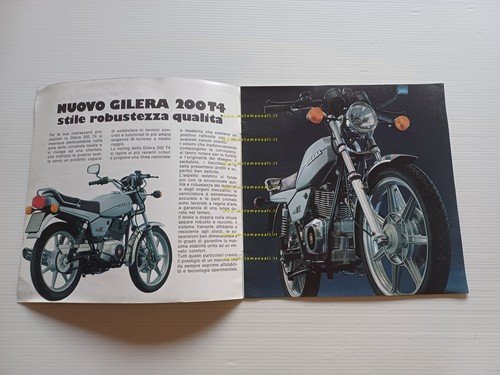 Gilera 200 T4 1979 depliant italiano originale