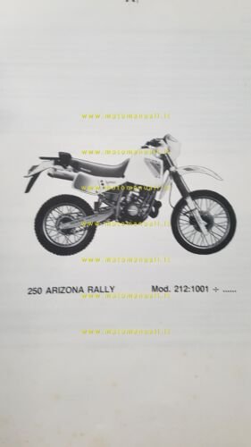 Gilera 250 Arizona Rally 1986 catalogo ricambi originale