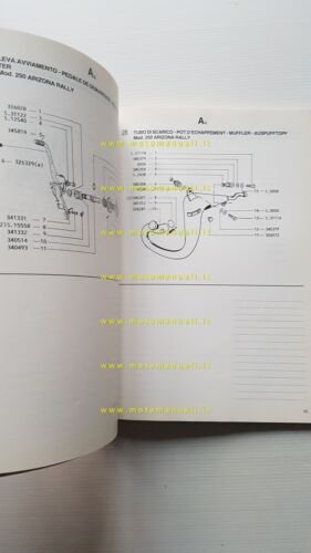 Gilera 250 Arizona Rally 1986 catalogo ricambi originale