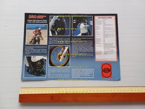 Gilera 250 Arizona Rally 1986 depliant originale ITALIANO