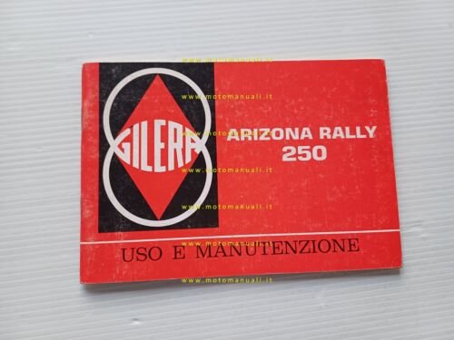 Gilera 250 Arizona Rally 1986 manuale uso manutenzione libretto originale