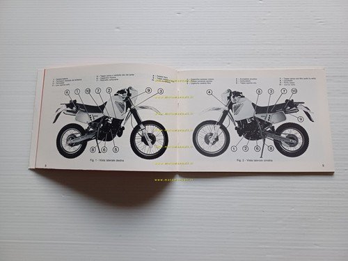 Gilera 250 Arizona Rally 1986 manuale uso manutenzione libretto originale