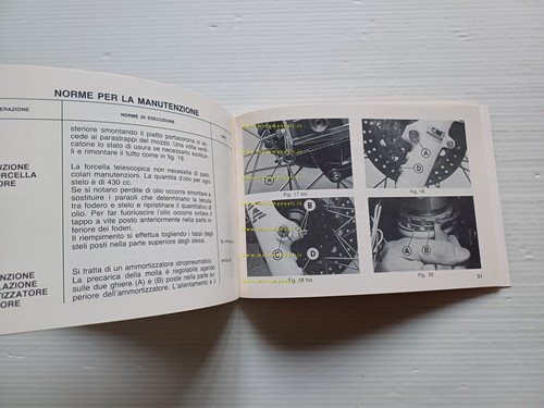 Gilera 250 Arizona Rally 1986 manuale uso manutenzione libretto originale