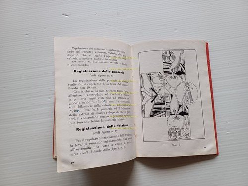 Gilera 250 Nettuno Sport - Turismo 1949 manuale uso manutenzione …