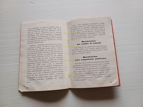 Gilera 250 Nettuno Sport - Turismo 1949 manuale uso manutenzione …