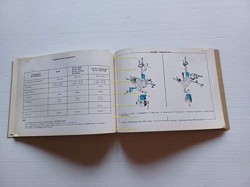 Gilera 50 4V-Super-5V Trial-50 Enduro-7HP Trial-Touring 1974 manuale officina