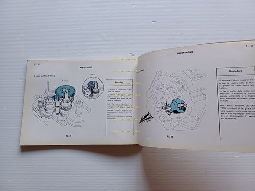 Gilera 50 4V-Super-5V Trial-50 Enduro-7HP Trial-Touring 1974 manuale officina