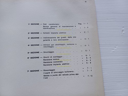 Gilera 50 4V-Super-5V Trial-50 Enduro-7HP Trial-Touring 1974 manuale officina