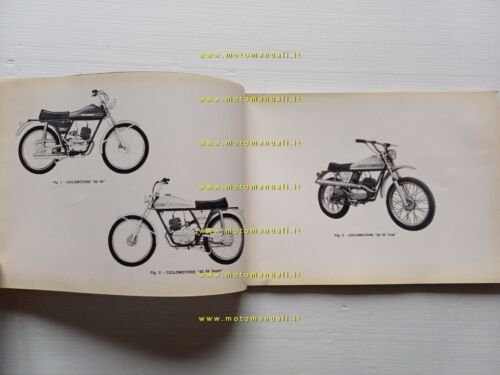 Gilera 50 4VSuper-5V Trial-7HP TrialTouring 1972 manuale officina originale