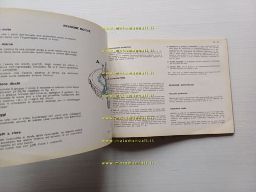 Gilera 50 4VSuper-5V Trial-7HP TrialTouring 1972 manuale officina originale