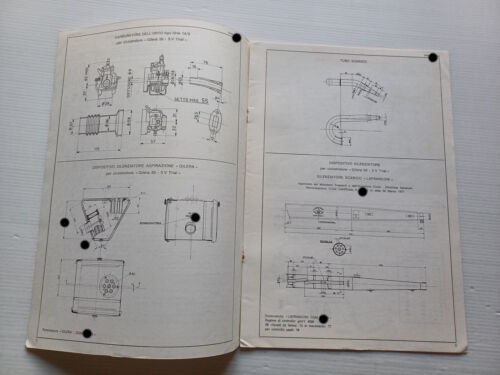 Gilera 50 5V Trial 1971-73 scheda omologazione DGM Facsimile originale