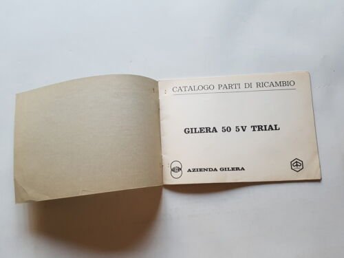 Gilera 50 5V Trial 1971 catalogo ricambi ORIGINALE spare parts …