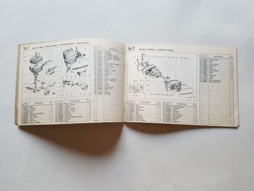 Gilera 50 5V Trial 1971 catalogo ricambi ORIGINALE spare parts …