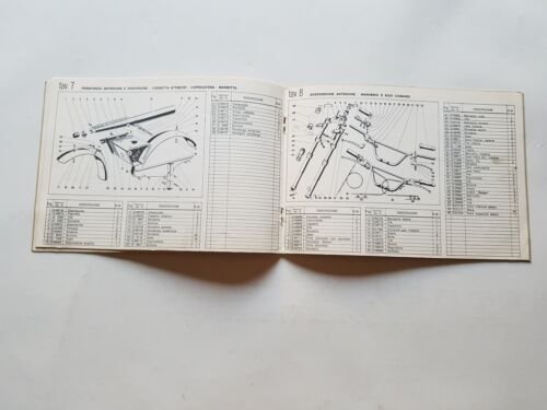 Gilera 50 5V Trial 1971 catalogo ricambi ORIGINALE spare parts …