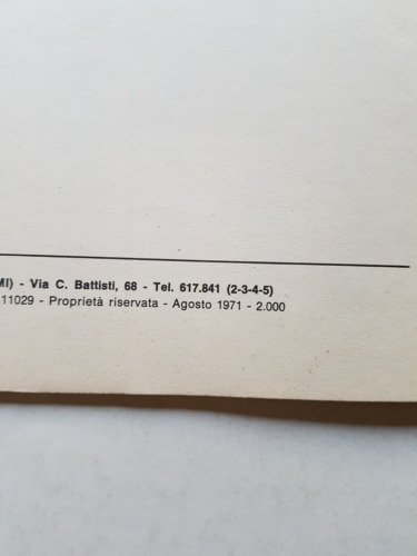 Gilera 50 5V Trial 1971 catalogo ricambi ORIGINALE spare parts …