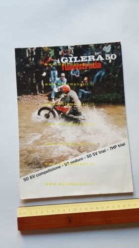 Gilera 50 6V Competizione -5V Enduro -5V Trial 1974 depliant …