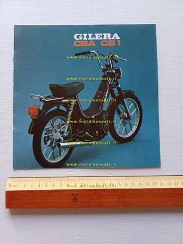 Gilera 50 CB1 - CBA 1981 depliant moto ciclomotore italiano …