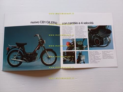 Gilera 50 CB1 - CBA 1981 depliant moto ciclomotore italiano …