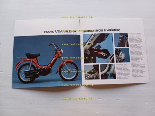 Gilera 50 CB1 - CBA 1981 depliant moto ciclomotore italiano …