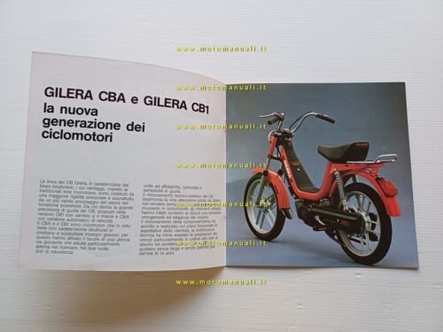 Gilera 50 CB1 - CBA 1983 depliant moto ciclomotore italiano …