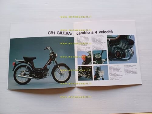 Gilera 50 CB1 - CBA 1983 depliant moto ciclomotore italiano …