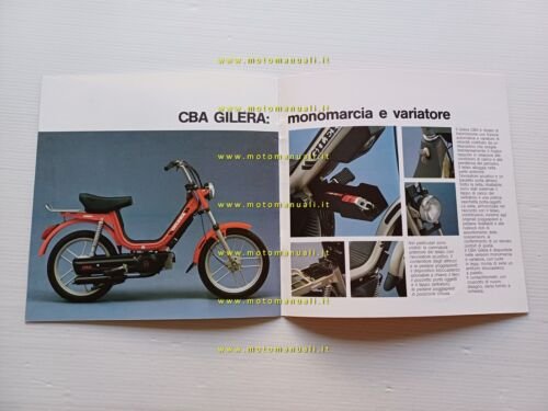 Gilera 50 CB1 - CBA 1983 depliant moto ciclomotore italiano …