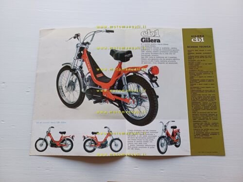 Gilera 50 CB1 1976 depliant italiano originale