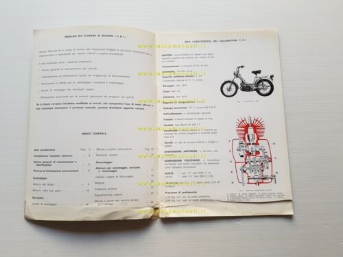 Gilera 50 CB1 1976 manuale officina originale
