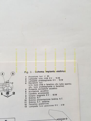 Gilera 50 CBA 1979 manuale uso manutenzione originale ciclomotore owner's …