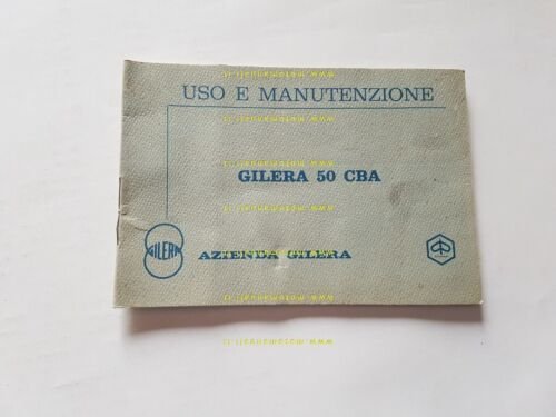 Gilera 50 CBA 1980 manuale uso manutenzione originale ciclomotore owner's …