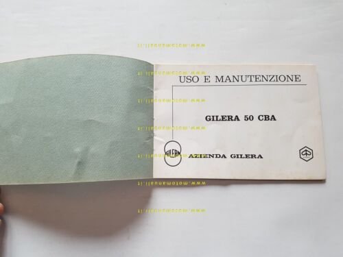 Gilera 50 CBA 1980 manuale uso manutenzione originale ciclomotore owner's …