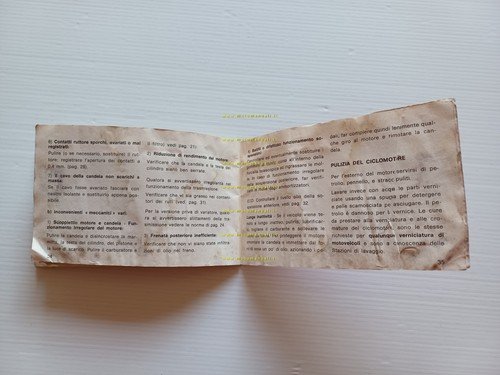 Gilera 50 CBA-Eco 1982 manuale uso manutenzione libretto istruzioni originale