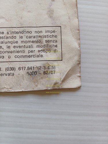 Gilera 50 CBA-Eco 1982 manuale uso manutenzione libretto istruzioni originale