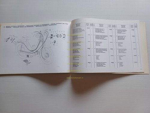Gilera 50 Eco 1979 catalogo ricambi ORIGINALE