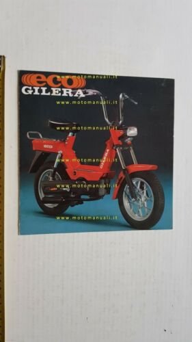 Gilera 50 Eco 1981 depliant moto ciclomotore italiano originale brochure