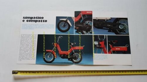 Gilera 50 Eco 1981 depliant moto ciclomotore italiano originale brochure