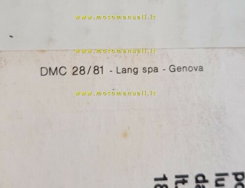 Gilera 50 Eco 1981 depliant moto ciclomotore italiano originale brochure