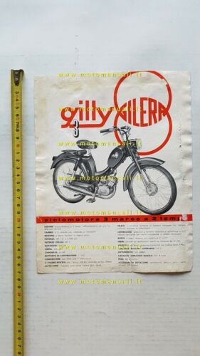 Gilera 50 Gilly 1966 depliant italiano moto originale