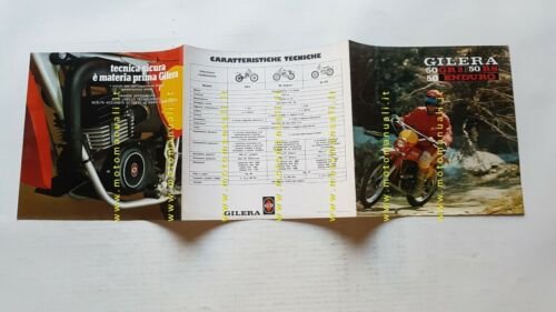 Gilera 50 GR2 - RS - ENDURO 1978 depliant italiano …