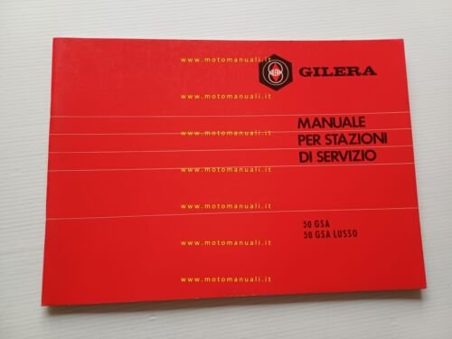 Gilera 50 GSA -GSA Lusso Scooter 1982 manuale officina originale …