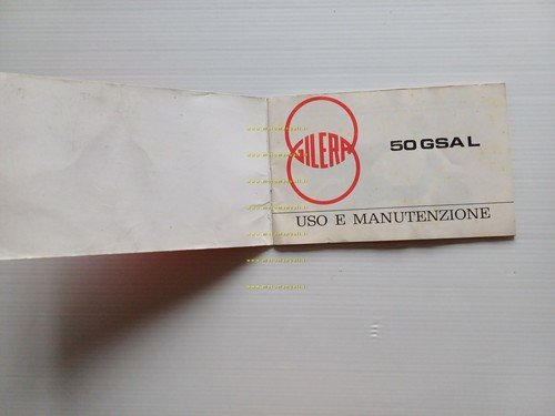 Gilera 50 GSA-L 1982 manuale uso manutenzione libretto istruzioni originale