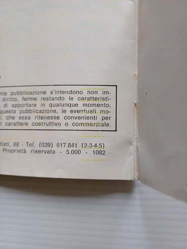 Gilera 50 GSA-L 1982 manuale uso manutenzione libretto istruzioni originale