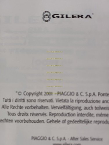 Gilera 50 GSM - Hak - Zulu 2001 manuale uso …